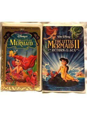 Little Mermaid 1 & 2 Return to the Sea Disney Lot of 2 VHS Special Edition
